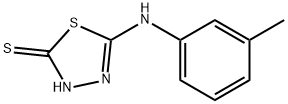5-M-TOLYLAMINO-[1,3,4]THIADIAZOLE-2-THIOL 化学構造式