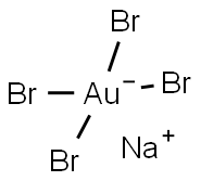 Sodium tetrabromoaurate Structure