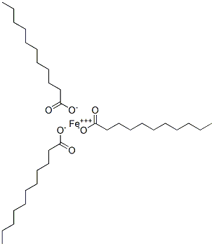 Triundecanoic acid iron(III) salt Structure