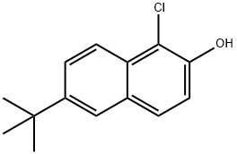 6-(1,1-Dimethylethyl)-1-chloro-2-naphthol,525-27-9,结构式