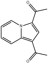 1,3-ジアセチルインドリジン 化学構造式