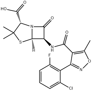 Flucloxacillin Struktur