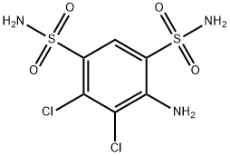 4-AMINO-5,6-DICHLOROBENZENE-1,3-DISULFONAMIDE|4-氨基-5,6-二氯苯-1,3-二磺酰胺