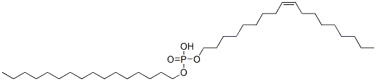 Phosphoric acid, hexadecyl (Z)-9-octadecenyl ester Structure