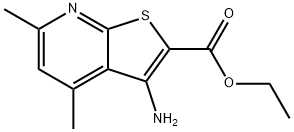 ETHYL 3-AMINO-4,6-DIMETHYLTHIENO[2,3-B]PYRIDINE-2-CARBOXYLATE Struktur