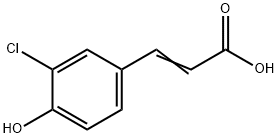 3-CHLORO-4-HYDROXYCINNAMIC ACID Structure