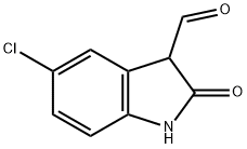 5-氯-2-氧代吲哚啉-3-甲醛, 52508-86-8, 结构式