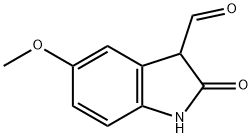 5-甲氧基-2-氧代吲哚啉-3-甲醛,52508-88-0,结构式