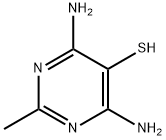5-Pyrimidinethiol,  4,6-diamino-2-methyl- Structure