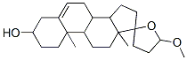 (2'R,10R,13S)-5'-METHOXY-10,13-DIMETHYL-1,2,3,4,4',5',7,8,9,10,11,12,13,14,15,16-HEXADECAHYDRO-3'H-SPIRO[CYCLOPENTA[A]PHENANTHRENE-17,2'-FURAN]-3-OL 化学構造式