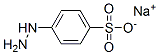 4-ヒドラジノベンゼンスルホン酸ナトリウム 化学構造式