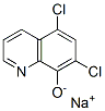 ナトリウム5,7-ジクロロキノリン-8-オラート 化学構造式
