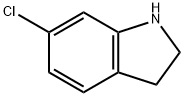 6-CHLORO-2,3-DIHYDRO-1H-INDOLE Struktur