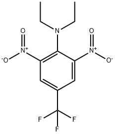 N,N-diethyl-2,6-dinitro-4-(trifluoromethyl)aniline,5254-27-3,结构式