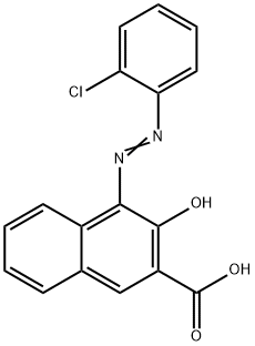 4-[(2-chlorophenyl)azo]-3-hydroxy-2-naphthoic acid,52549-90-3,结构式