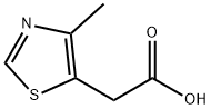 2-(4-甲基噻唑-5-基)乙酸, 5255-33-4, 结构式