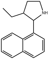 Pyrrolidine, 3-ethyl-2-(1-naphthalenyl)- (9CI) Structure