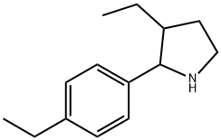 Pyrrolidine, 3-ethyl-2-(4-ethylphenyl)- (9CI) 结构式