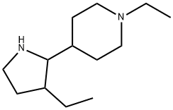 Piperidine, 1-ethyl-4-(3-ethyl-2-pyrrolidinyl)- (9CI) 结构式