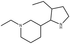 Piperidine, 1-ethyl-3-(3-ethyl-2-pyrrolidinyl)- (9CI) 结构式