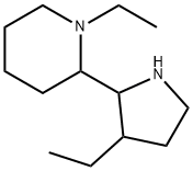 Piperidine, 1-ethyl-2-(3-ethyl-2-pyrrolidinyl)- (9CI) Structure