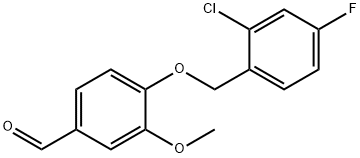4-[(2-CHLORO-4-FLUOROBENZYL)OXY]-3-METHOXYBENZALDEHYDE