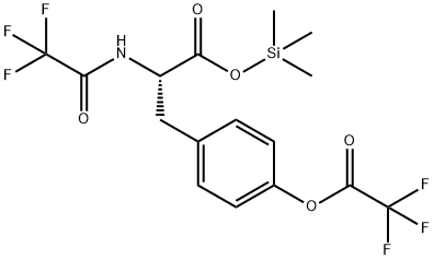 N,O-Bis(trifluoroacetyl)-L-tyrosine trimethylsilyl ester Structure