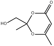 4H-1,3-Dioxin-4-one, 2-(hydroxymethyl)-2,6-dimethyl- (9CI) Structure