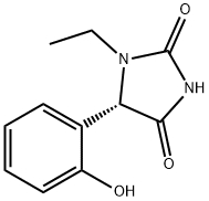 2,4-Imidazolidinedione,1-ethyl-5-(2-hydroxyphenyl)-,(5S)-(9CI) 化学構造式
