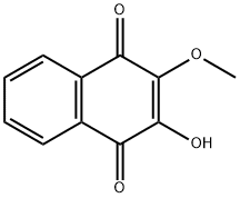 2-Hydroxy-3-methoxy-1,4-naphthalenedione Struktur