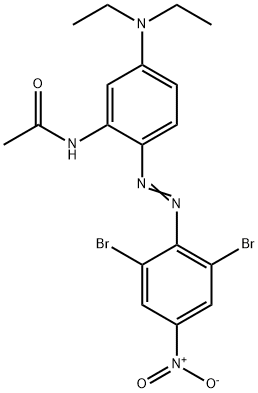 N-[2-[(2,6-dibromo-4-nitrophenyl)azo]-5-(diethylamino)phenyl]acetamide Structure