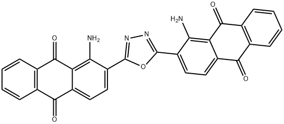 2,2'-(1,3,4-oxadiazole-2,5-diyl)bis[1-aminoanthraquinone]  Struktur