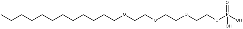 2-[2-[2-(dodecyloxy)ethoxy]ethoxy]ethyl dihydrogen phosphate Structure