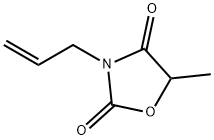 3-アリル-5-メチルオキサゾール-2,4(3H,5H)-ジオン 化学構造式