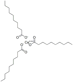 トリ(デカン酸)セリウム(III) 化学構造式