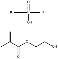 2-甲基-2-丙烯酸-2-羟乙基酯磷酸酯, 52628-03-2, 结构式