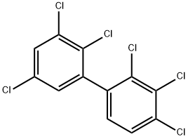 2,2',3,3',4,5'-ヘキサクロロビフェニル 化学構造式