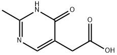 (2-methyl-6-oxo-1,6-dihydro-5-pyrimidinyl)acetic acid(SALTDATA: FREE) Struktur