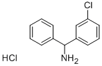 C-(3-CHLORO-PHENYL)-C-PHENYL-METHYLAMINE HYDROCHLORIDE 化学構造式