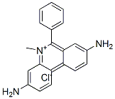 3,8-diamino-5-methyl-6-phenylphenanthridinium chloride Structure