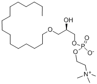 1-O-HEXADECYL-SN-GLYCERO-3-PHOSPHOCHOLINE Structure