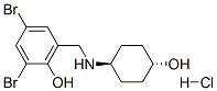 Phenol, 2,4-dibromo-6-(4-hydroxycyclohexyl)aminomethyl-, hydrochloride, trans- Structure