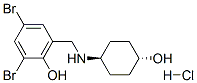 Phenol, 2,4-dibromo-6-(4-hydroxycyclohexyl)aminomethyl-, hydrochloride, trans- Struktur