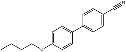 4'-(ブチルオキシ)-1,1'-ビフェニル-4-カルボニトリル 化学構造式