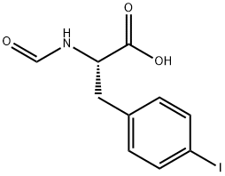 N-ホルミル-4-ヨード-L-フェニルアラニン 化学構造式