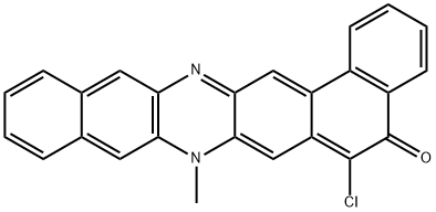 6-Chloro-8-methylbenzo[b]naphtho[1,2-i]phenazin-5(8H)-one,52736-88-6,结构式