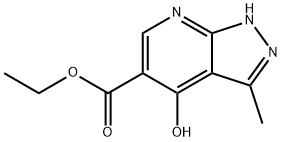 3-METHYL-4-OXO-4,7-DIHYDRO-1H-PYRAZOLO[3,4-B]PYRIDINE-5-CARBOXYLIC ACID ETHYL ESTER,52744-83-9,结构式