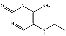 2(1H)-Pyrimidinone, 4-amino-5-(ethylamino)- (9CI) Structure