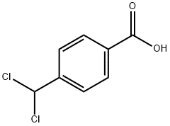 4-二氯甲基苯甲酸, 5278-91-1, 结构式