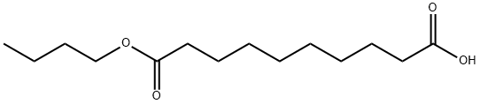 Decanedioic acid hydrogen 1-butyl ester Structure